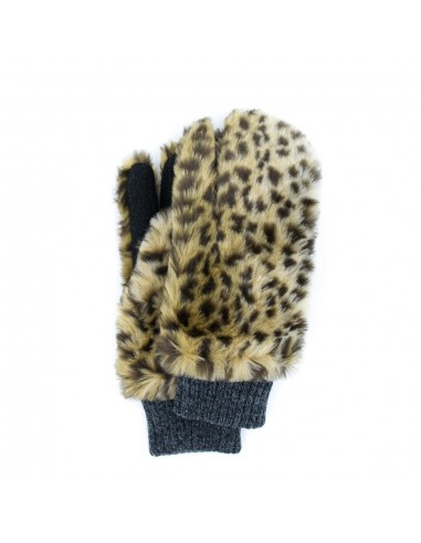 Grizzle Vegan Fur Gloves (Leopard) Jusqu'à 80% De Réduction