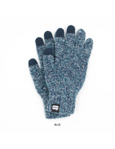 Mottled Knit Gloves (Blue) store