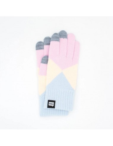 Mirage Knit Gloves (Pink + Beige + Blue) paiement sécurisé